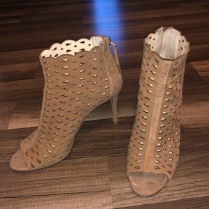 Nine West peep toe booties